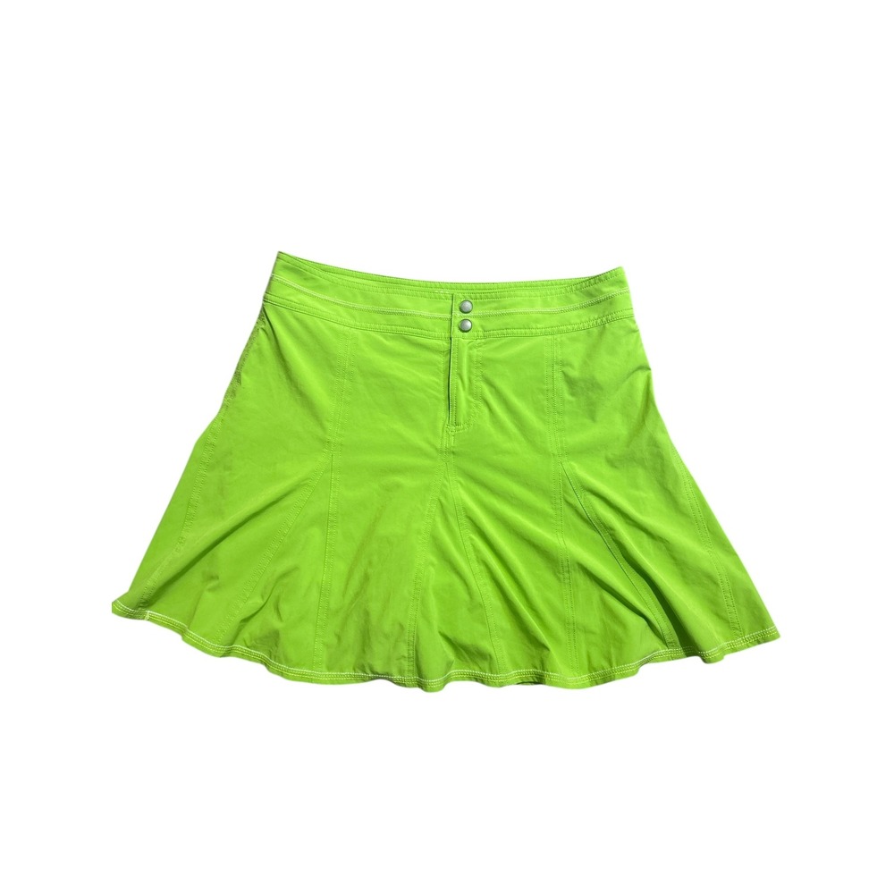 Title Nine Nimblene Skort Lime‎ Green Athletic Hiking Tennis Skirt Size 8 150943